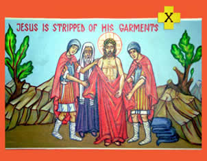 Jesús es Despojado de sus Ropas