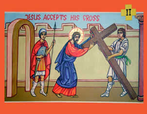 Jesús Acepta la  Cruz